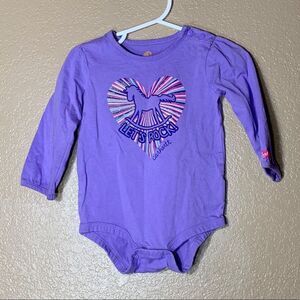 Carhartt toddler girl purple bodysuit‎